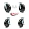 Service Caster 8 Inch Phenolic Caster Set with Roller Bearings 2 Swivel Lock 2 Brake SCC SCC-30CS820-PHR-BSL-2-TLB-2 - alternate 6